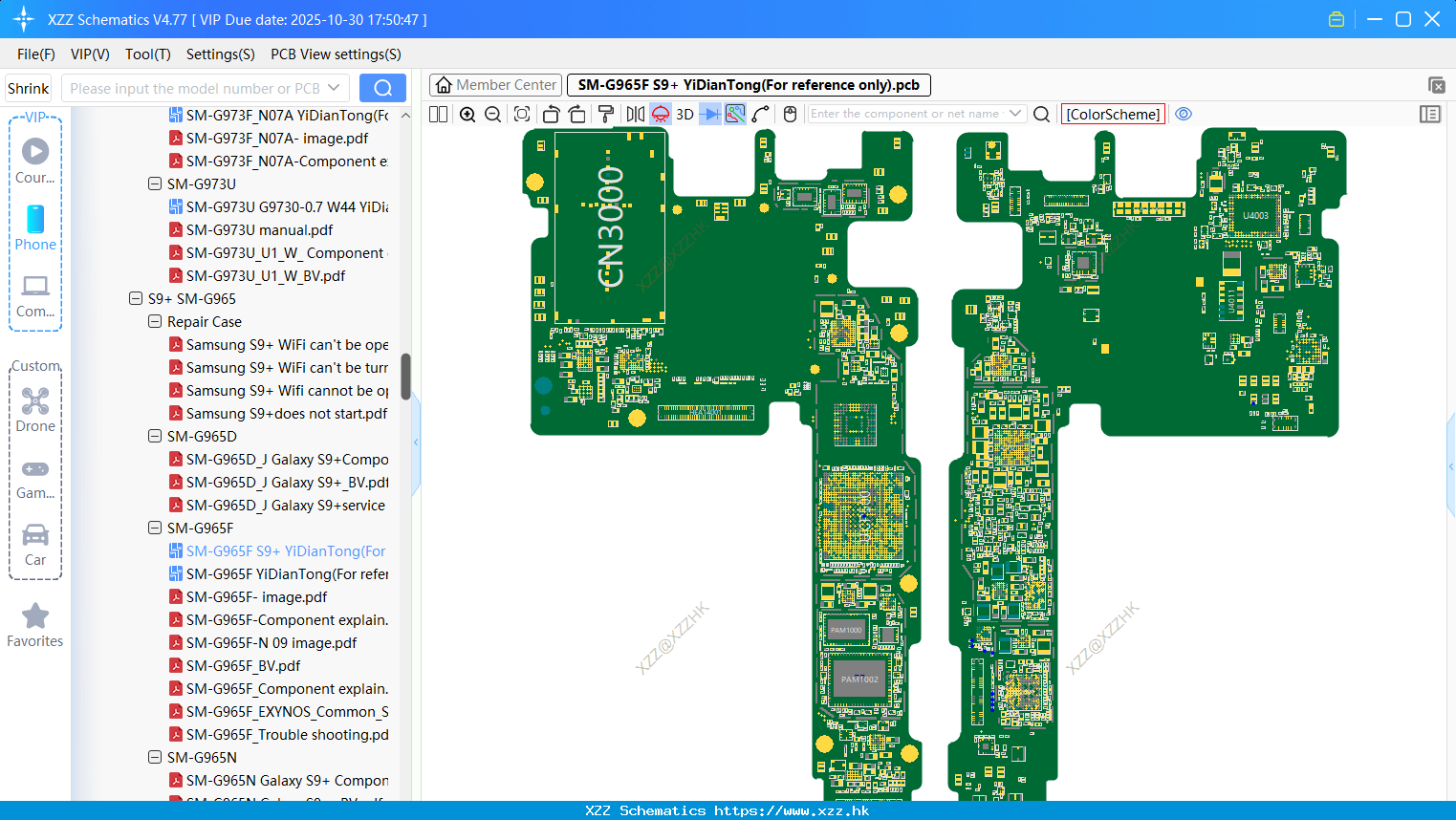 Samsung SM-G965F S9+ bitmap(For Reference Only)